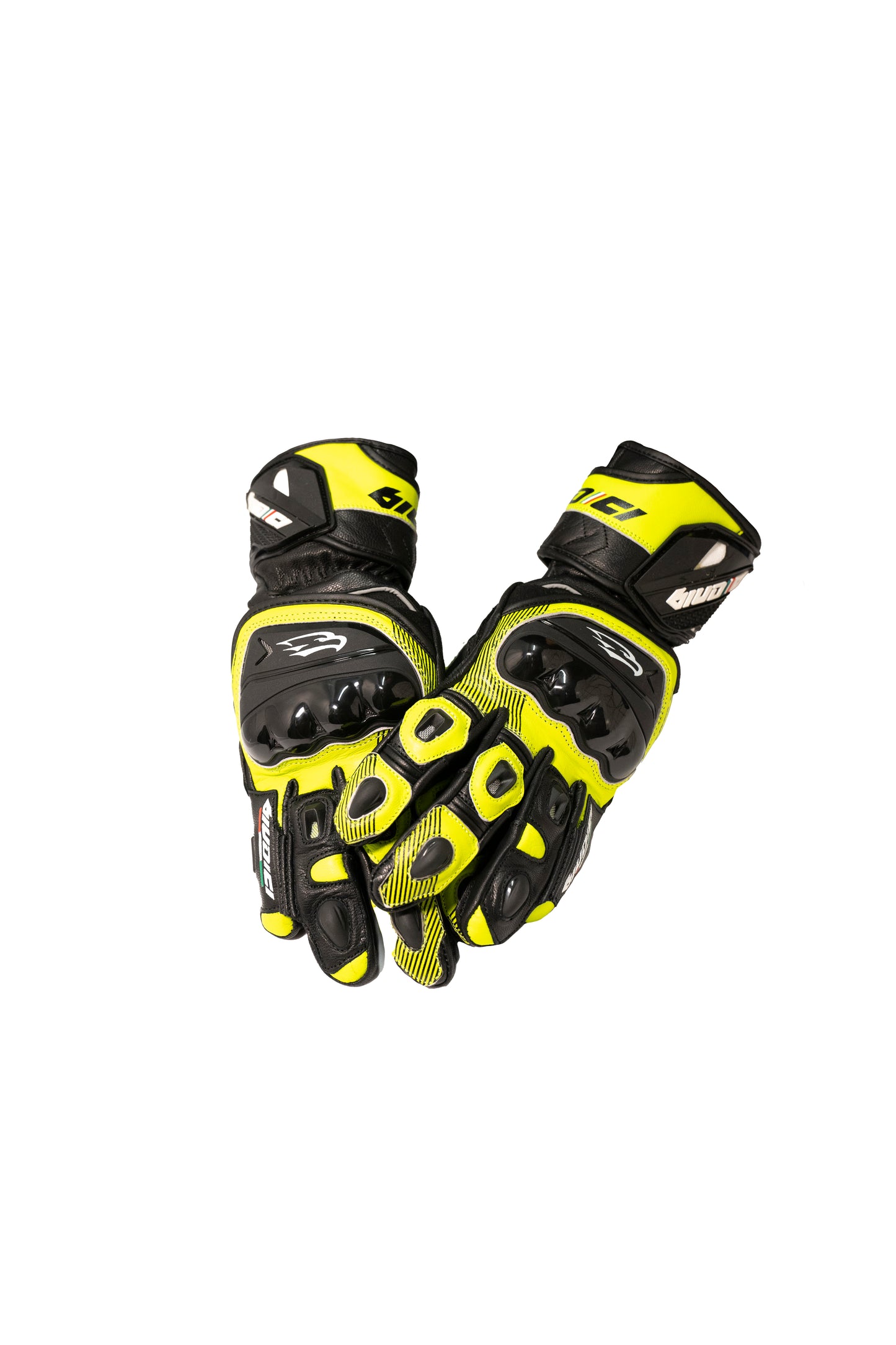 Guanto moto calzata alta GP-01 GIALLO FLUO
